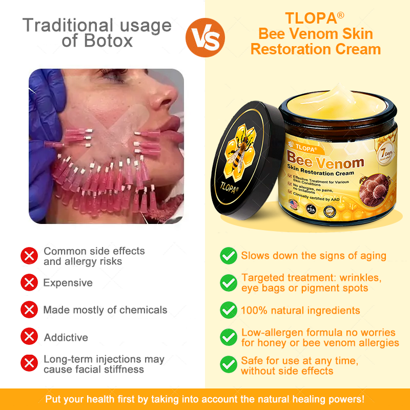 TLOPA® 💟Bee Venom Skin Restoration Cream ⏰ LAST DAY 80% OFF💌
